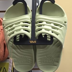 Teva Light Green ApreTrail Slide Sandals